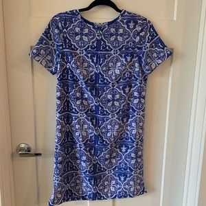 Mediterranean print dress